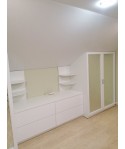 Комплект мебели: стенка в мансарду + встроенный шкаф-купе